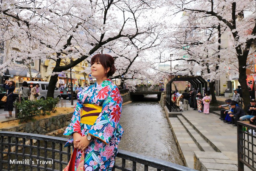 【京都賞櫻景點】高瀨川河原町散策：超美櫻花河岸換身和服更應景