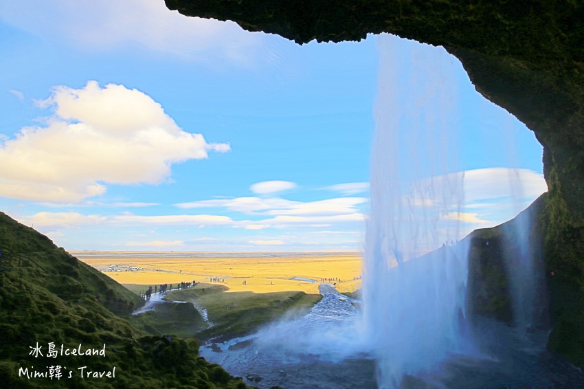 【冰島景點】塞里雅蘭瀑布Seljalandsfoss：冰島最美水簾洞瀑布，會濕透卻很驚艷
