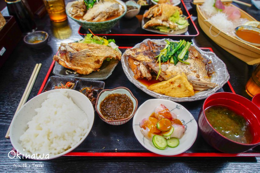 【沖繩美食】海人料理海邦王：名護美麗海水族館，平價又超大份的魚魚大餐