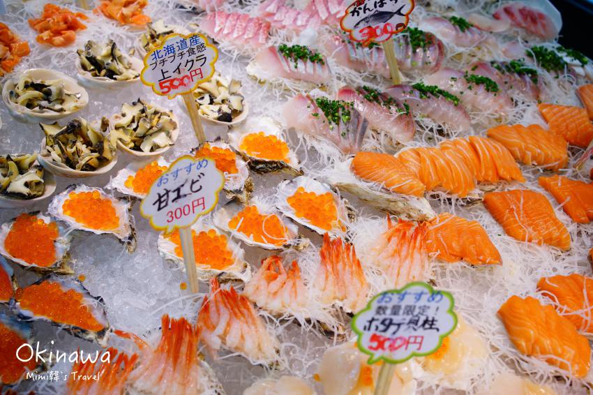 【沖繩景點】系滿魚市場：沖繩那霸機場美食第一站，海膽干貝龍蝦在呼喚我