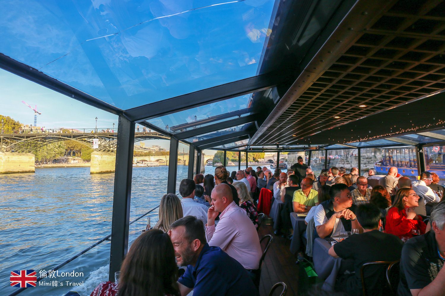 【巴黎】Marina de Paris 船上餐廳：塞納河遊船浪漫晚餐，黃金巴黎美翻天