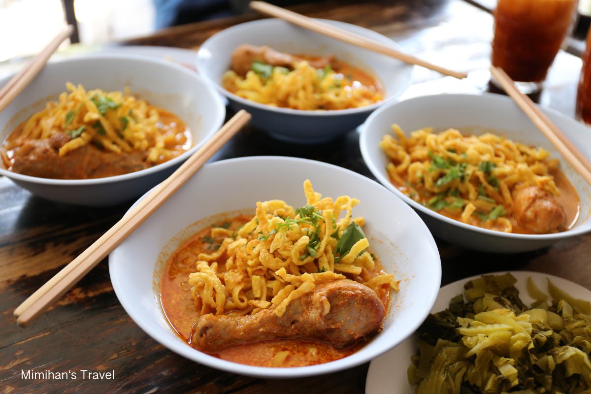【清邁美食】Khao soi mae sai 泰北咖哩雞腿麵：米其林推薦超人氣在地小吃