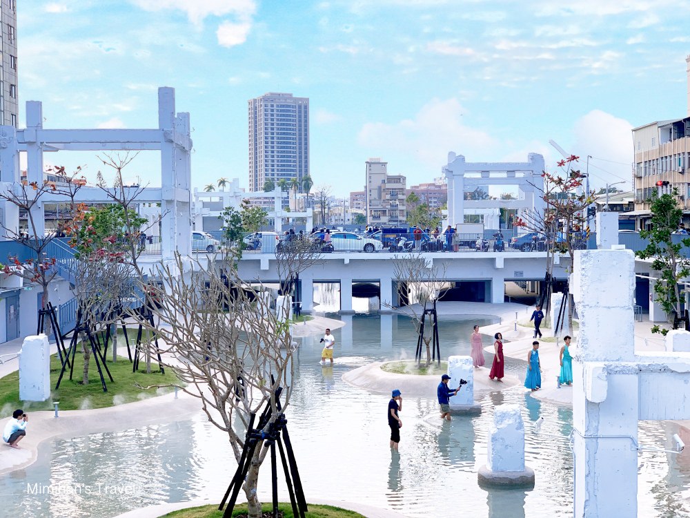 【台南景點】河樂廣場：台南親子玩水、旅遊美拍好去處，2020台南最新潟湖水岸公園。