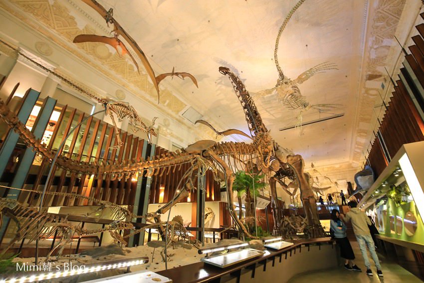 【台北親子景點】國立台灣博物館土銀展示館：巨大恐龍化石好壯觀，金庫打開隨你逛
