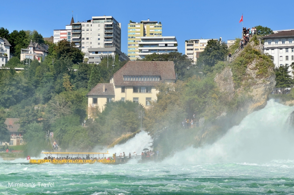 【瑞士旅遊】萊茵瀑布(RhineFalls)：南北岸必玩重點攻略，朝聖歐陸水量最大瀑布！