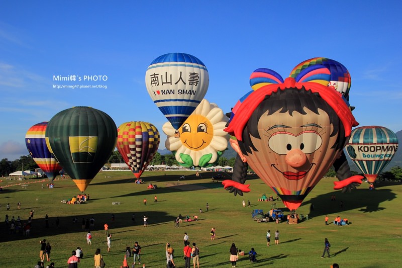 【台灣．台東】2014年熱氣球嘉年華：鹿野高台上的感動，看著像是乘載夢想的熱氣球緩緩啟航，一整個好美~